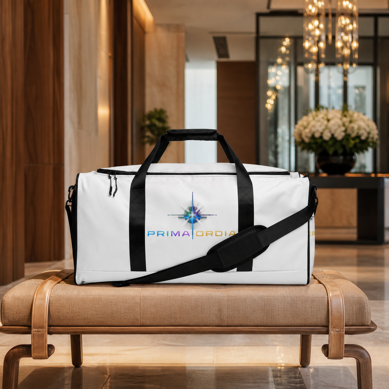 Duffle Bag: clean studio lifestyle image.