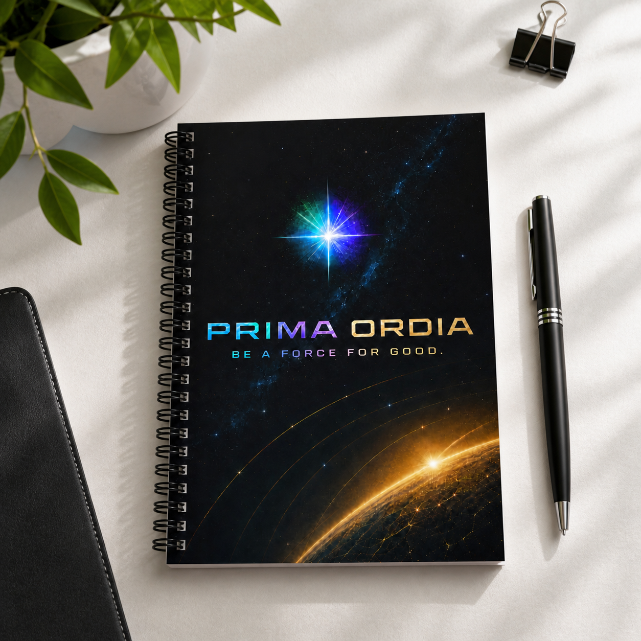 Notebook: clean studio lifestyle image.