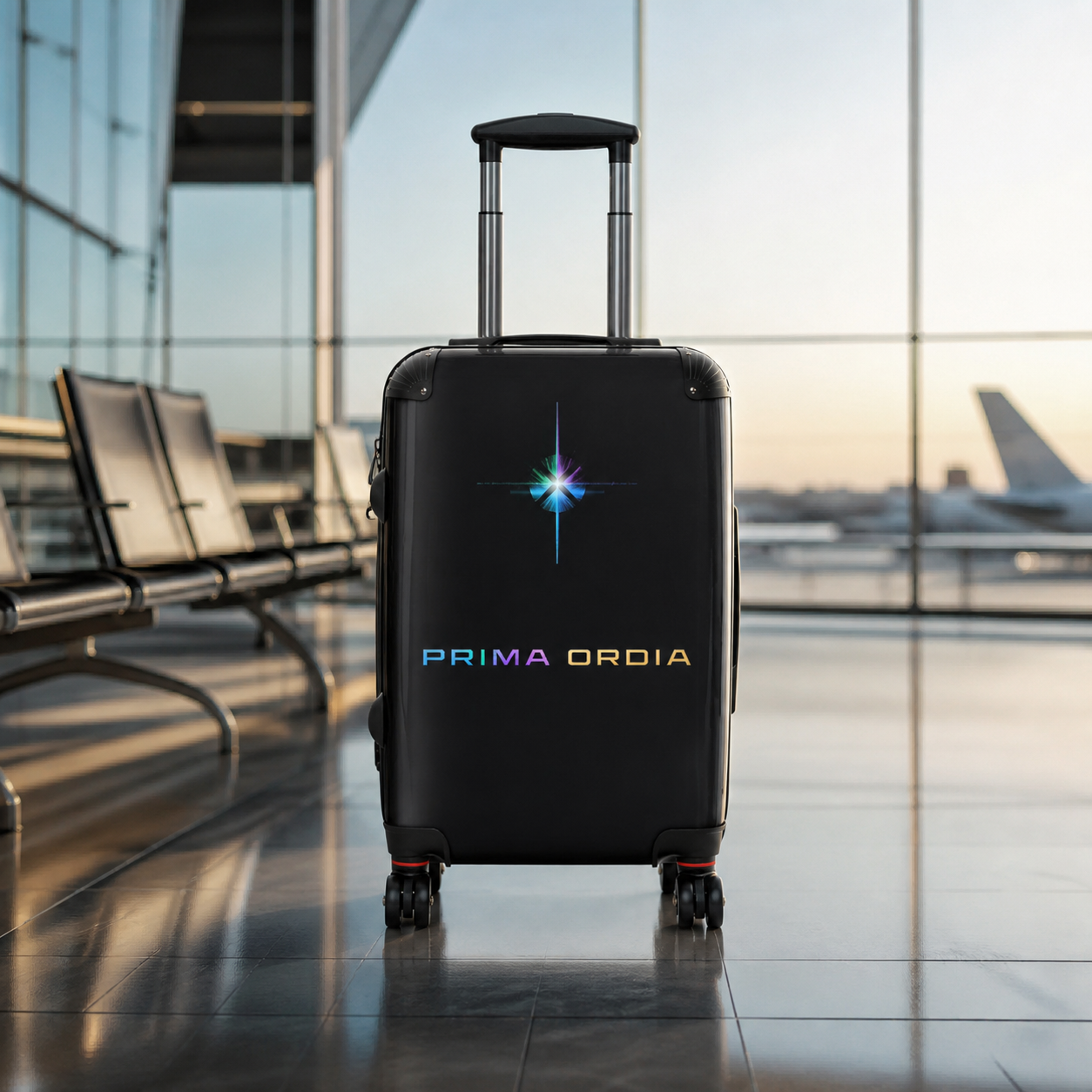 Suitcase: clean studio lifestyle image.