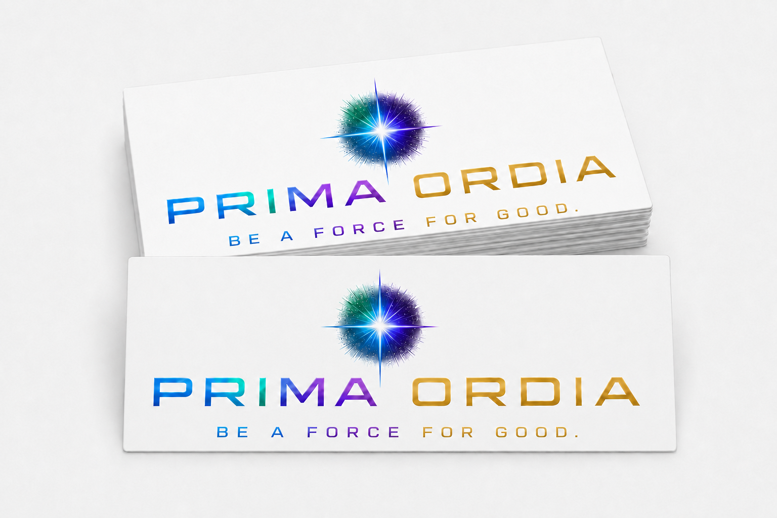 PRIMA ORDIA glossy kiss-cut sticker sheet on a white background